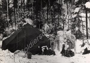 A typical Canadian tent group in Norway. Royal Can