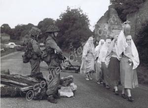 Exercise in Imber Village. Gloucestershire Regimen