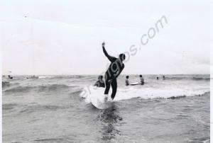 Soldiers surfing. Gloucestershire Regiment. Llange