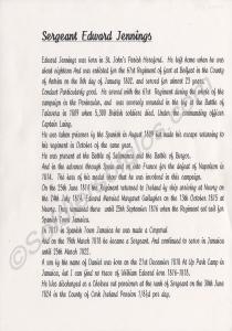 Twelve documents of Sergeant Edward Jennings of th