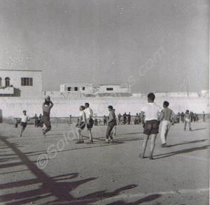 Football match.  Gloucestershire Regiment. Libya.
