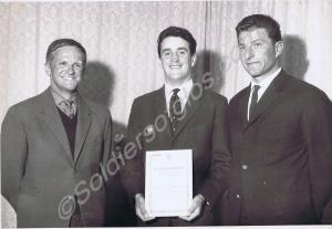 Lieutenant A.G. Hill recieving his appointment as