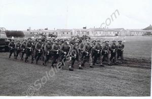 Anti-riot company training. Gloucestershire Regime