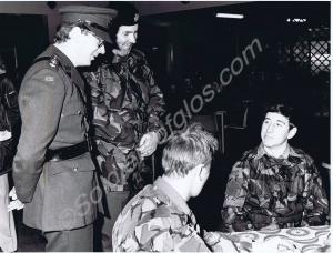 The Duke of Gloucester talking to Corporal Peter J