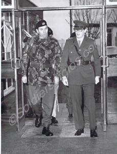 The Duke of Gloucester with Captain Robert Edger.