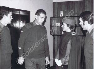 The Duchess of Gloucester taliking to Company Serg