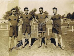 Relay Team just after the race. Bewell, Firth, Col
