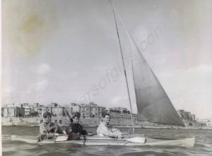 Practising for a canoeing expedition.  Lance-Corpo