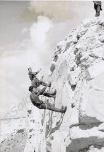 Abseiling. 1st Battalion, The Gloucestershire Regi