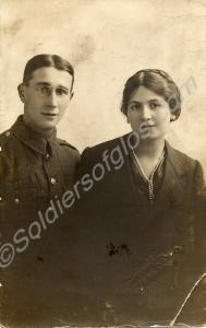 Private Hubert Charles Barnes MM with unknown youn