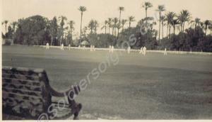 Cricket match on the Gezira Ground. 1st Battalion,