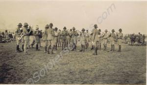 Band practice. 1st Battalion, The Gloucestershire