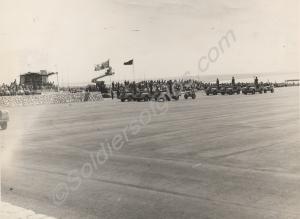 Parade. The anti-tank platoon drives past.  1st Ba