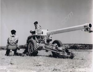 120mm Mobat anti-tank gun and crew.  1st Battalion