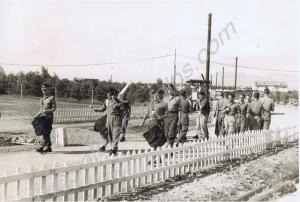 MMG Platoon leaving Imjin Camp, Nicosia.  1st Batt