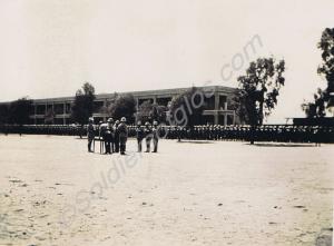 Abbassia barracks and parade ground.  1st Battalio