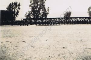 Abbassia barracks and parade ground.  1st Battalio