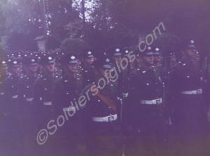 Marching past the church. Freedom Parade of the Fo