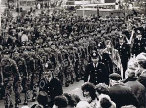 Freedom of the City Parade. 1st Battalion, The Glo