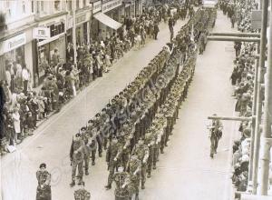 Freedom of the City Parade.  1st Battalion, The Gl