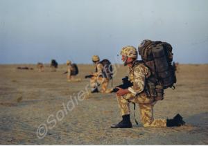 "C" Company preparing to cross the point of depart