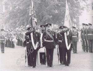 Freedom of the City Parade. Colour Party with Comp