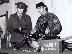 H.R.H The Duke of Gloucester with Colour-Sergeant