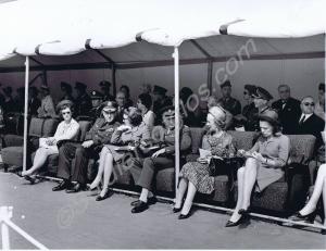 Visiting NATO officers, dignitaries and wives. Com