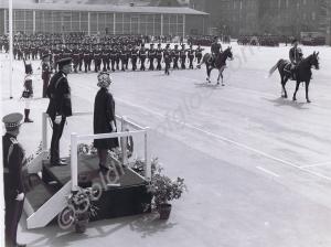 HRH Princess Alice takes the salute at the Back Ba