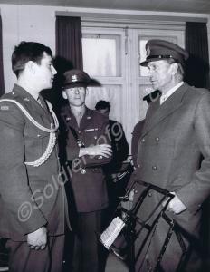 Drummer Christopher Stacey and Major R. Jarman wit