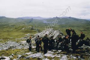 Battlefield tour. View from Mount Tumbledown towar