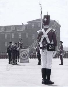 HRH Princess Alice, Duchess of Gloucester affixing