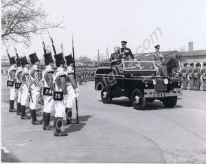 HRH Princess Alice, Duchess of Gloucester inspecti