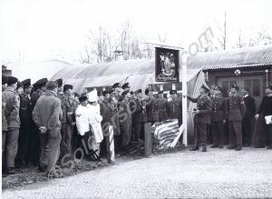 Lieutenant-Coloel H.R.A. Streather opening  the Co