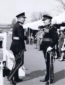 Back Badge Day Parade.  Major-General Bowes-Lyons