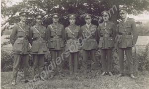 Group of unidentified officers. Gloucestershire Re