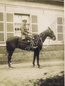 Unidentified soldier on a horse called Tommy.  c.