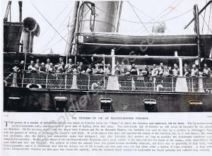 Officers on board the "India", en route for South