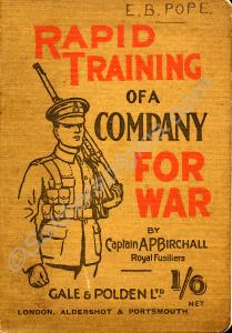 Four books; (1). "Rapid Training of a Company for
