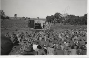 Nan Kenway and Douglas Young entertaining troops.