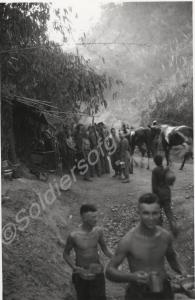 Jungle cookhouse. 10th Battalion, The Gloucestersh