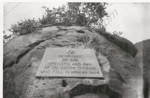 Memorial to 36th Indian Division.  Arakan, Burma.