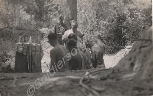 Holy Communion in the jungle being celebrated by R