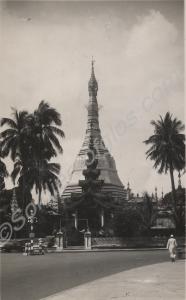 Sule Pagoda. Rangoon, Burma. c. 1945.