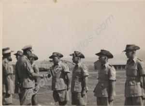 Lord Louis Mountbatten inspecting the N.C.Os of 10