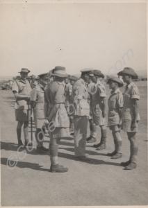 Lord Louis Mountbatten inspecting the HQ Company,