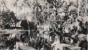 Poolside scene.  Burma. 1944-1945.