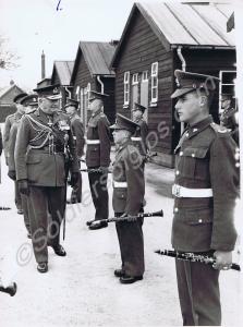 General Erskine, G.O.C. Southern Command, inspecti