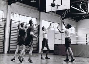 Basketball match.  Wessex Brigade Depot.  c.1960.