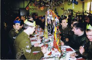 Christmas lunch. Gloucestershire Regiment. c. 1992